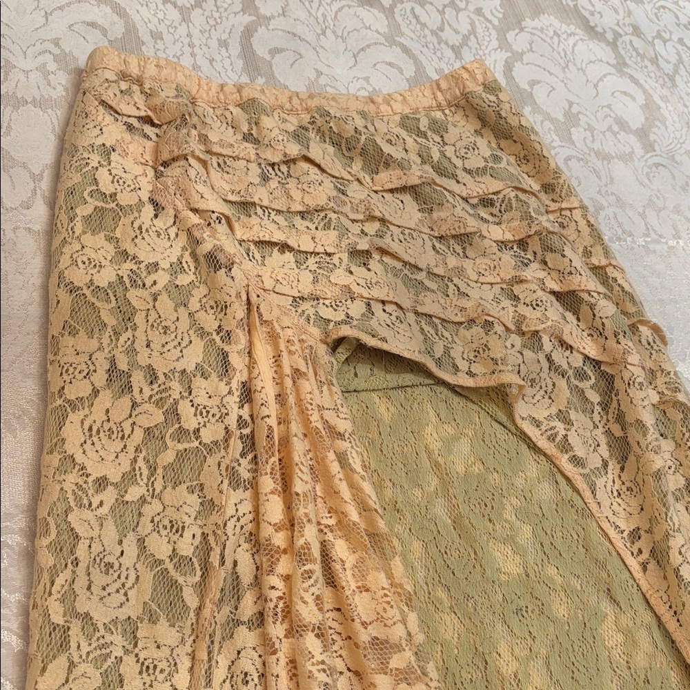 Free People One Solene lace high low skirt sz.M - Picture 6 of 16